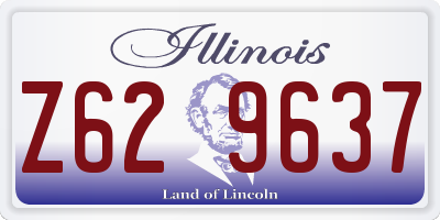 IL license plate Z629637