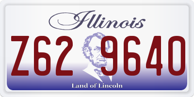 IL license plate Z629640