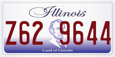 IL license plate Z629644