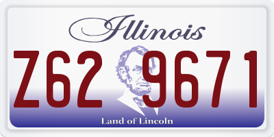 IL license plate Z629671