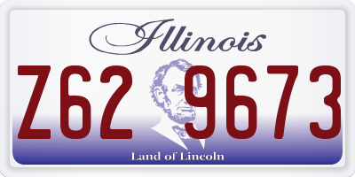 IL license plate Z629673