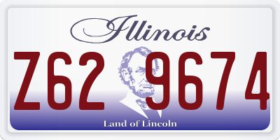 IL license plate Z629674