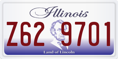 IL license plate Z629701