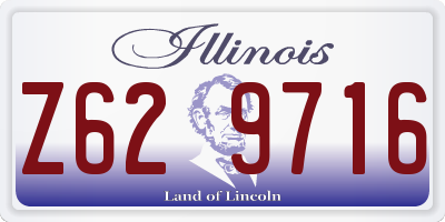 IL license plate Z629716