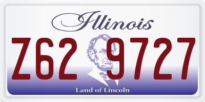 IL license plate Z629727