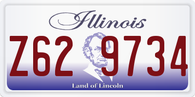 IL license plate Z629734