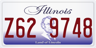 IL license plate Z629748