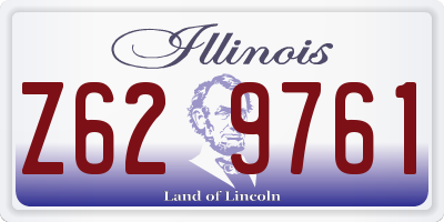 IL license plate Z629761