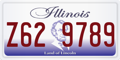 IL license plate Z629789