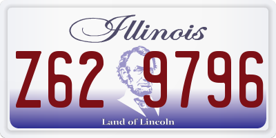 IL license plate Z629796