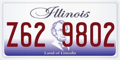 IL license plate Z629802