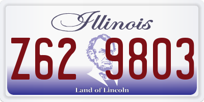 IL license plate Z629803
