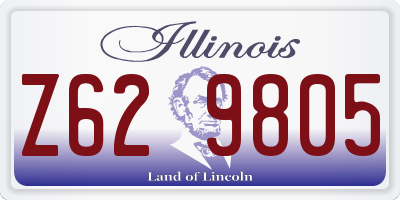 IL license plate Z629805