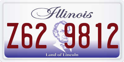 IL license plate Z629812