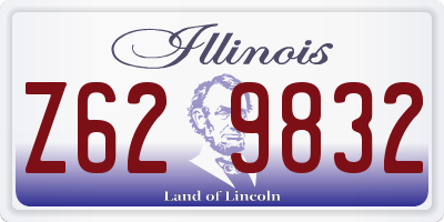 IL license plate Z629832