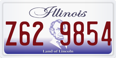IL license plate Z629854