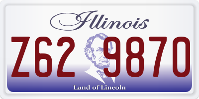 IL license plate Z629870