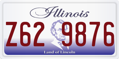 IL license plate Z629876
