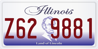 IL license plate Z629881