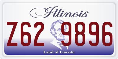 IL license plate Z629896