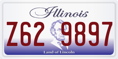 IL license plate Z629897