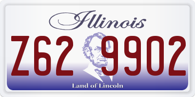 IL license plate Z629902