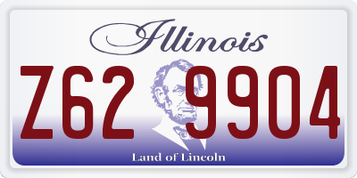 IL license plate Z629904