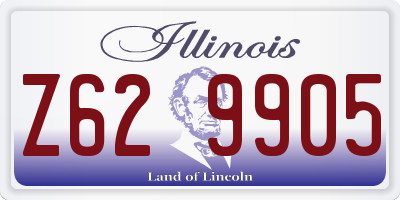 IL license plate Z629905