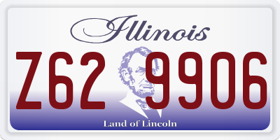IL license plate Z629906