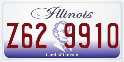 IL license plate Z629910