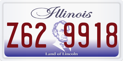 IL license plate Z629918