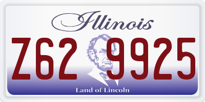 IL license plate Z629925