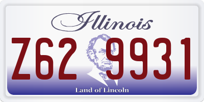 IL license plate Z629931