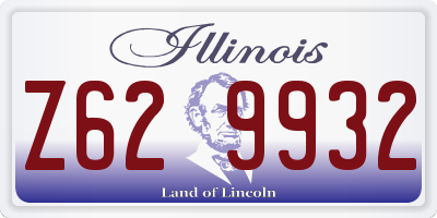 IL license plate Z629932