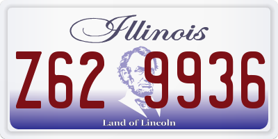 IL license plate Z629936