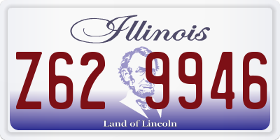 IL license plate Z629946