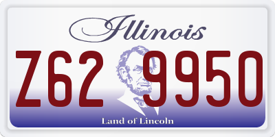 IL license plate Z629950