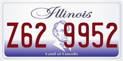 IL license plate Z629952