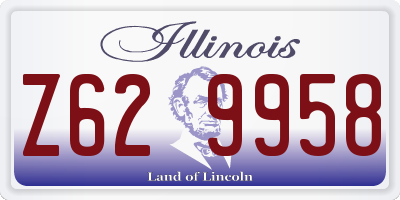 IL license plate Z629958