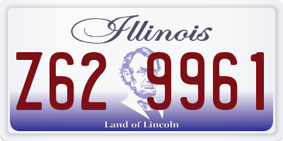 IL license plate Z629961