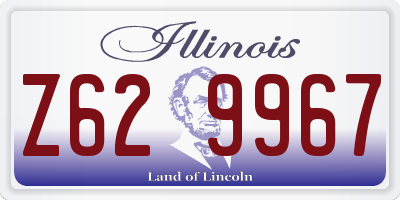 IL license plate Z629967