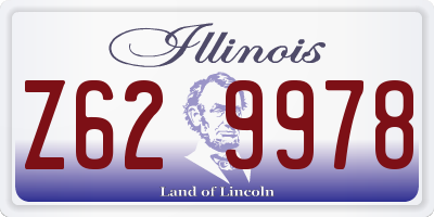 IL license plate Z629978