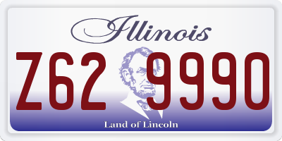 IL license plate Z629990