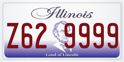 IL license plate Z629999