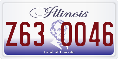 IL license plate Z630046
