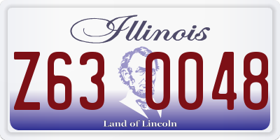 IL license plate Z630048