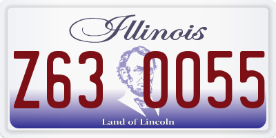 IL license plate Z630055