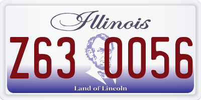 IL license plate Z630056