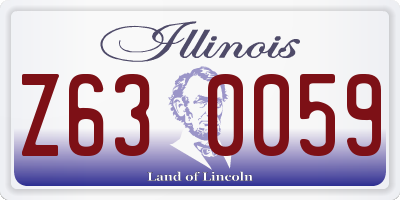 IL license plate Z630059