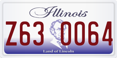 IL license plate Z630064